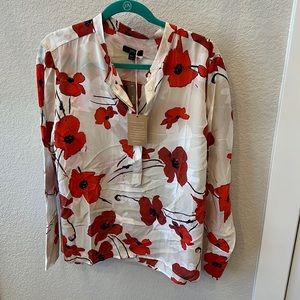 J Crew Silk Floral Blouse - XXL